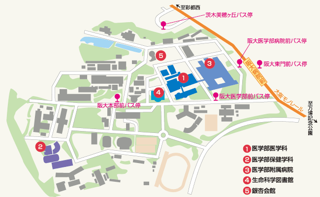 銀杏会館(大阪大学吹田キャンパス内 医学部学友会館)